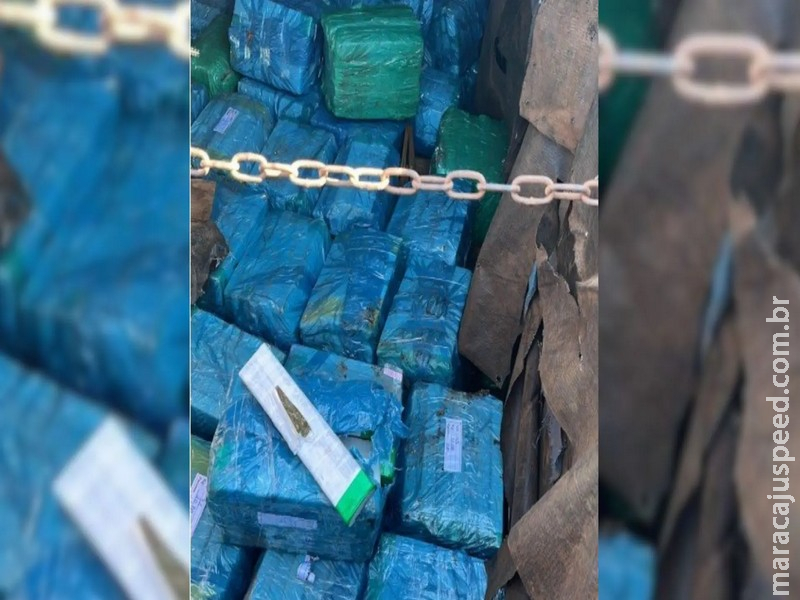 Polícia apreende 1,4 tonelada de maconha na divida do MS e PR