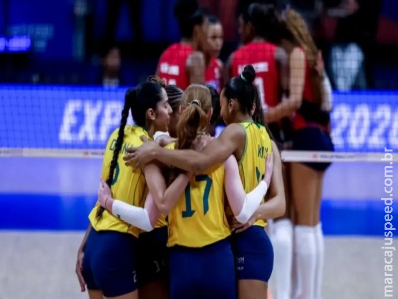 Seleção feminina de vôlei sofre no início, mas vence República Dominicana na Liga das Nações