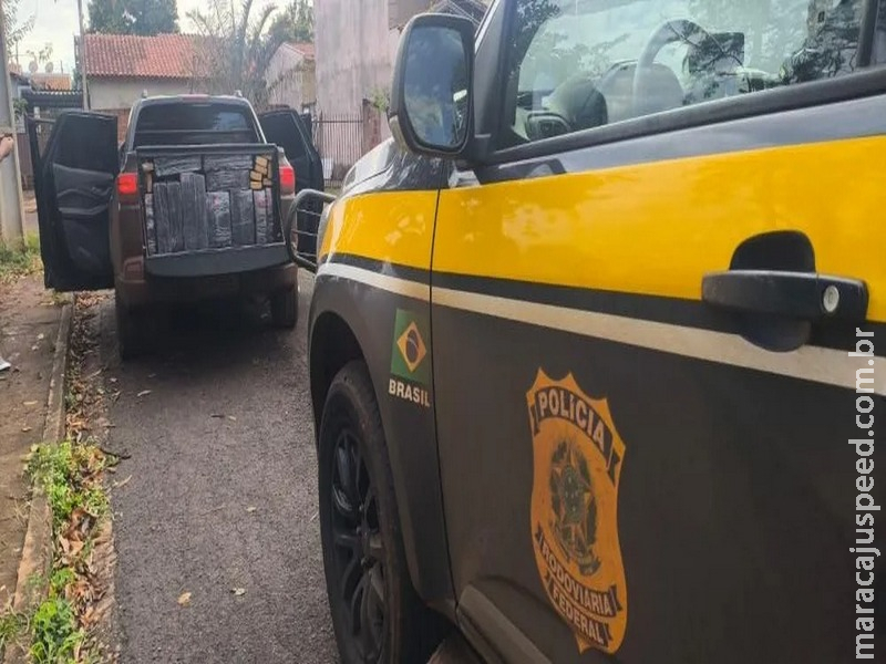 Após perseguição e tiros, jovem é preso com caminhonete lotada de maconha em Dourados