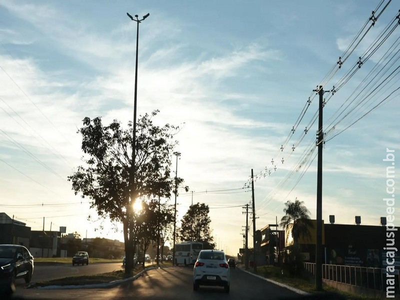 Após rápida frente fria, semana começa com tempo firme e calor em MS