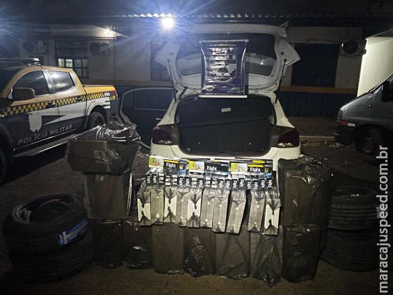 BPMRv apreende R$ 106 mil em mercadorias contrabandeadas na MS-162 em Sidrolândia