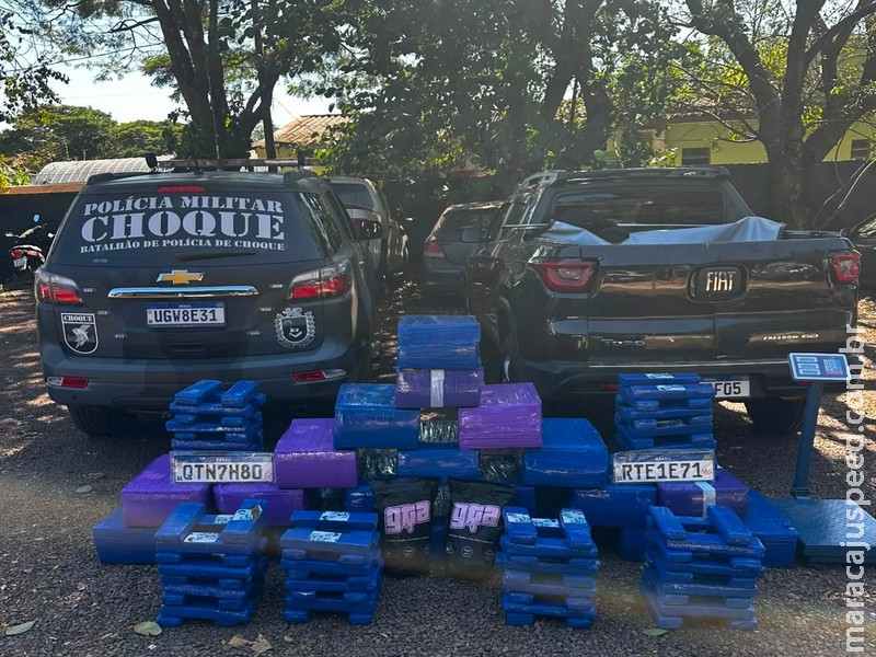 Carro furtado vira depósito de droga e acaba apreendido com 600 kg de maconha