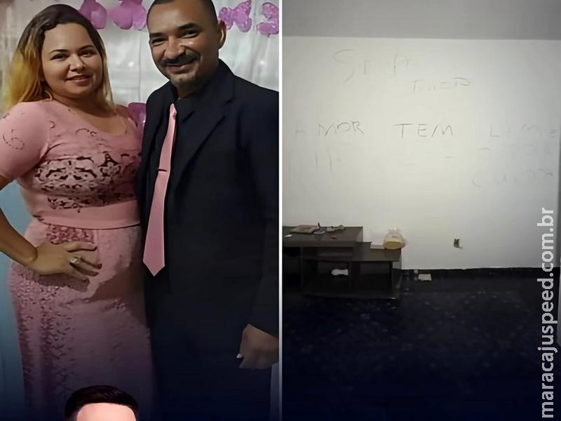 CHOCANTE: Homem mata mulher e deixa recado na parede para o filho