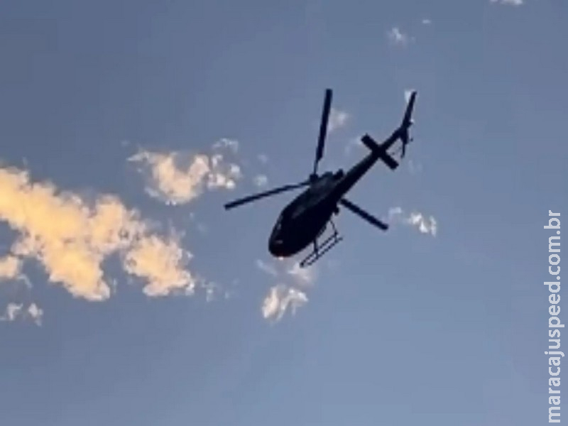 Com helicóptero, operação ‘caça’ membros de organização criminosa em Dourados