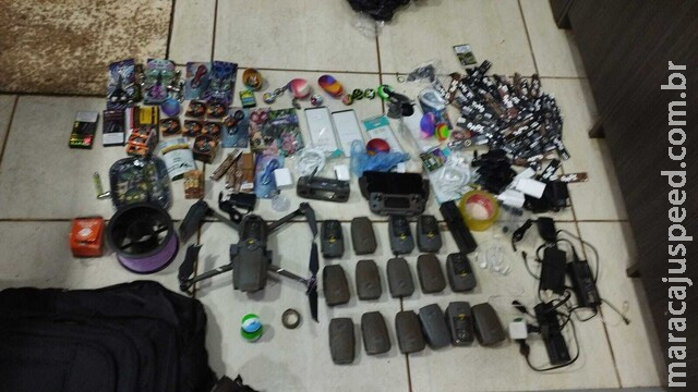 Drone com mochila que abasteceria presídio é interceptado pela polícia penal