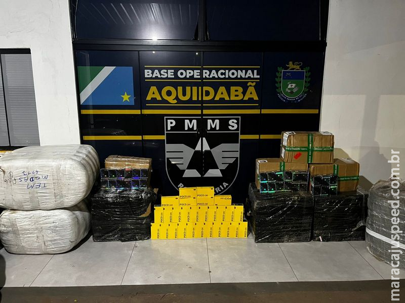 Duas mulheres são flagradas com R$ 317 mil em produtos paraguaios escondidos em carro na MS-164