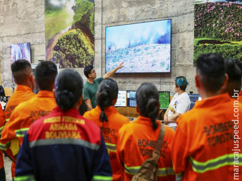 Militares bolivianos recebem capacitação do IHP contra incêndios no Pantanal