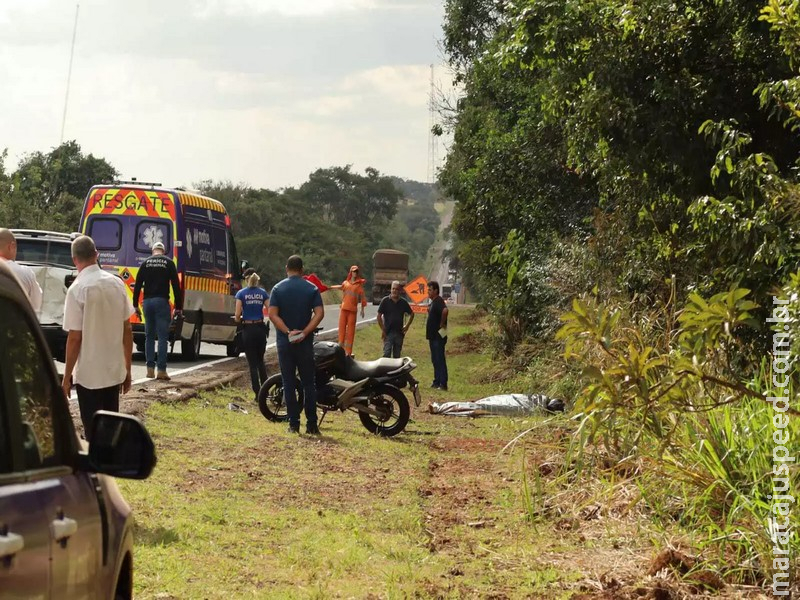 Motociclista morre ao bater em traseira de Toro na BR-163; 2ª vítima do dia
