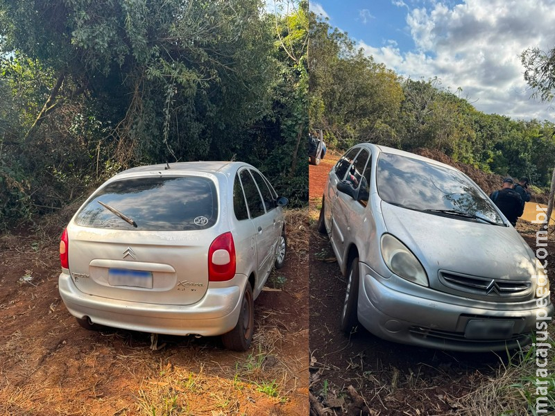 PM localiza carro adulterado e escondido em mata que pode ter sido usado em execuções em Maracaju