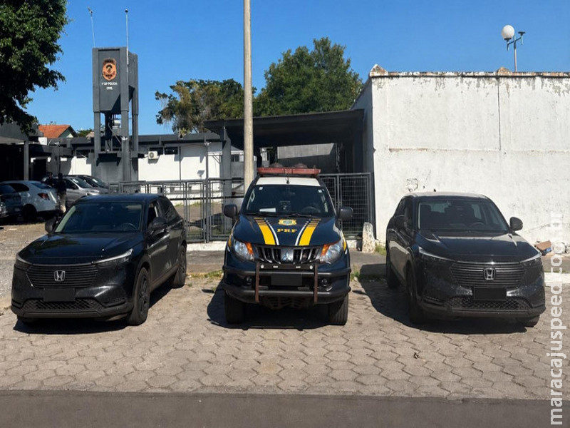 PRF apreende em Corumbá dois veículos com placas clonadas e registro de roubo em SP