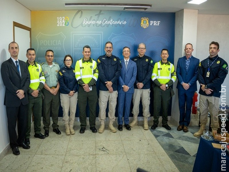 PRF e Polícia Nacional da Colômbia alinham o trabalho em conjunto das instituições