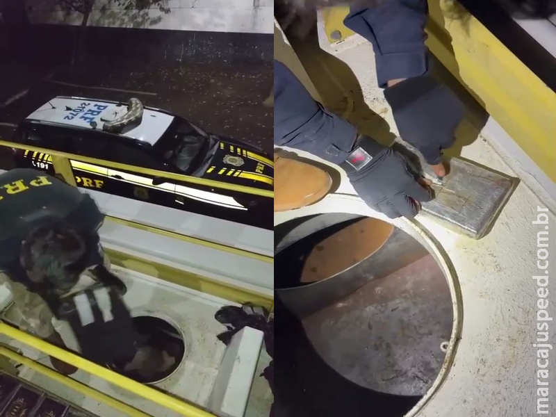 PRF intercepta caminhão-tanque e apreende quase meia tonelada de cocaína na divisa entre MS e SP