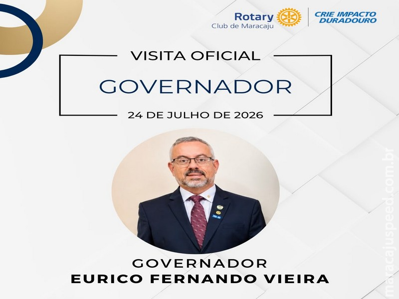 Rotary Club de Maracaju recebe visita oficial do Governador do Distrito 4470 nesta sexta-feira