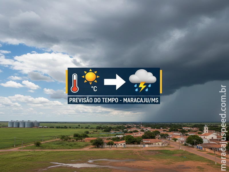 Sexta-feira de tempo firme e calor predomina em Maracaju; máxima atinge os 31°C