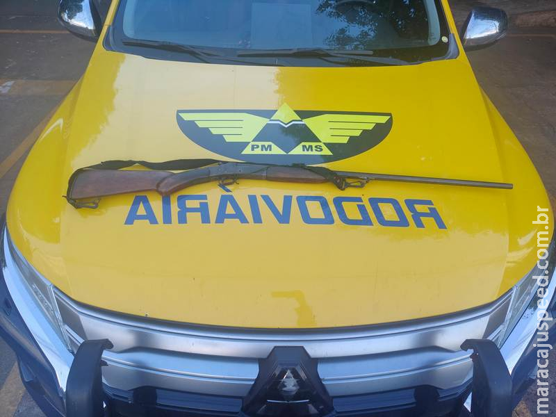 BPMRv apreende arma de fogo durante fiscalização na MS-306, em Cassilândia