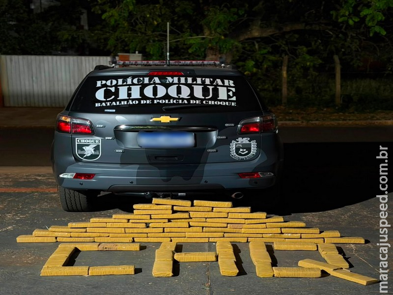 Cigarro de maconha na calçada leva Choque a apreender mais de 65 kg de droga avaliados em R$ 131 mil em Campo Grande