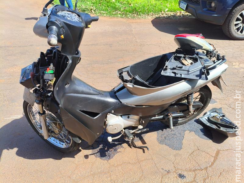 Colisão entre caminhão e motocicleta deixa jovem em estado grave em Maracaju