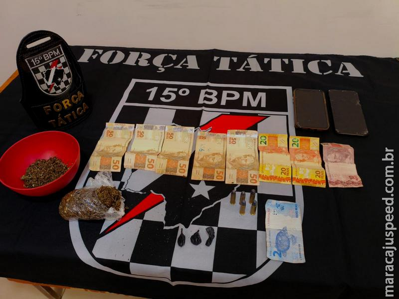 Força Tática prende traficante e apreende drogas e munições em Rio Brilhante