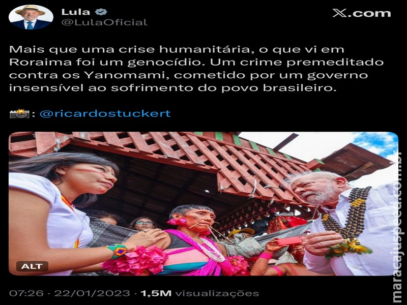 “Genocídio”, disse Lula em 2023; três anos depois, mortes Yanomami superam gestão Bolsonaro