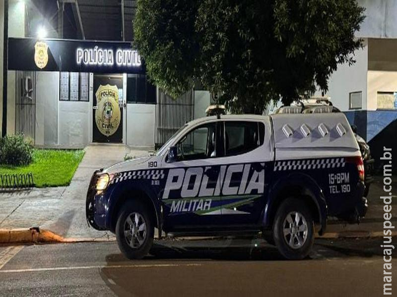 Homem é levado à delegacia após agredir esposa grávida na Vila Juquita, em Maracaju