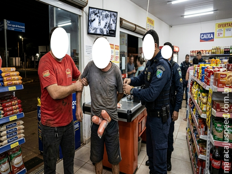 Homem é preso após esconder mortadelas nos shorts e tentar furtar mercado duas vezes no mesmo dia na Vila Juquita