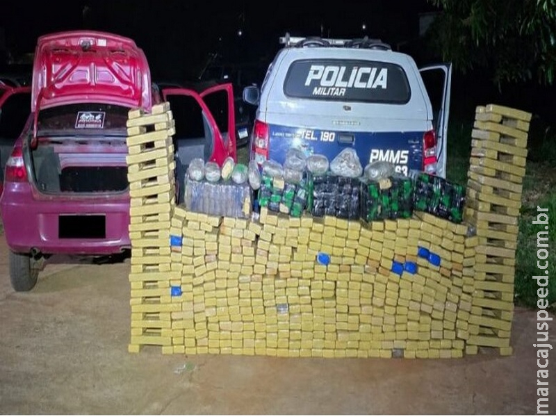 Jovem de 18 anos é preso com quase 600 quilos de maconha
