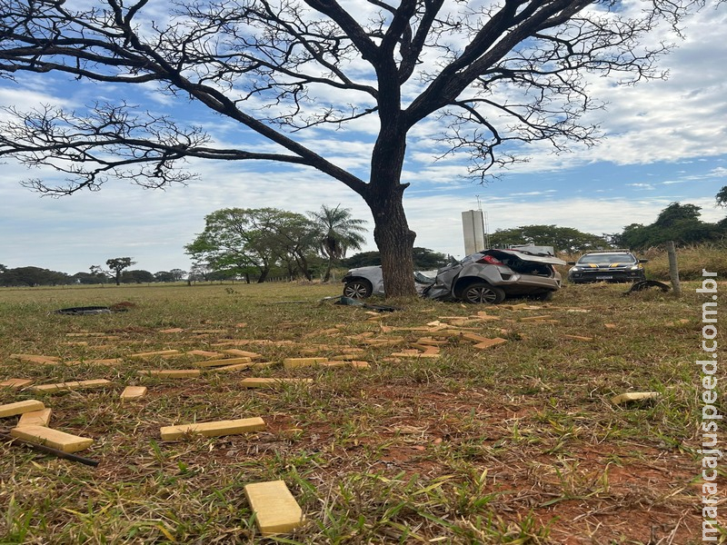 Jovem morre após fugir da PRF com 445 kg de droga em MS
