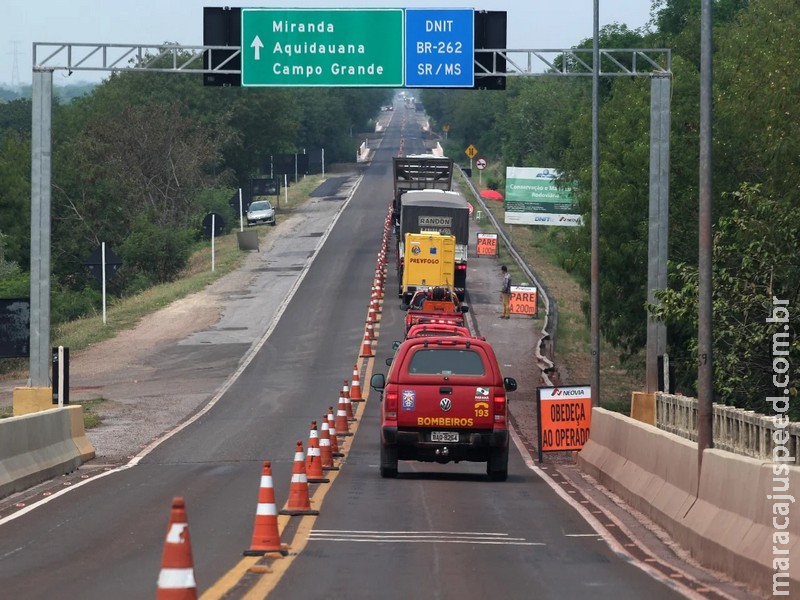 Ministro anuncia duplicação de 105 km da BR-262 entre Terenos e Aquidauana