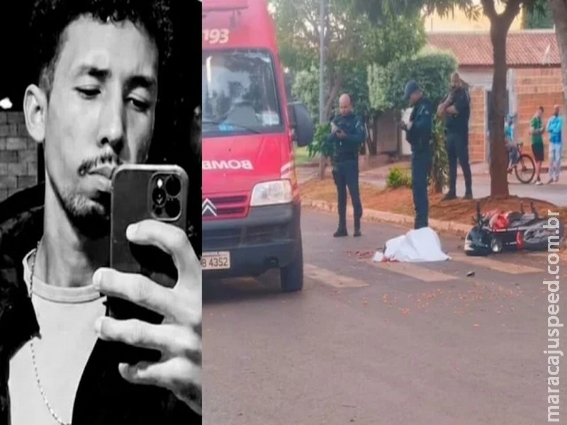 Motociclista morre após perder controle em quebra-molas e ser atropelado por ônibus em MS