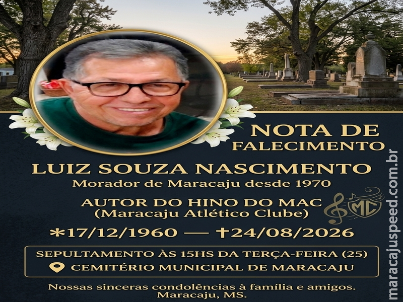 NOTA DE FALECIMENTO