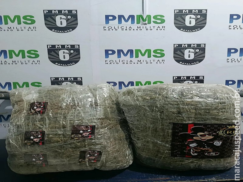 PM intercepta carregamento de skunk avaliado em R$ 155 mil na rodoviária de Corumbá
