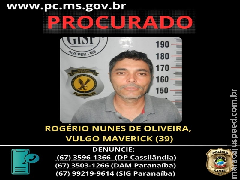 Polícia Civil procura foragido investigado por tentativa de homicídio em Cassilândia