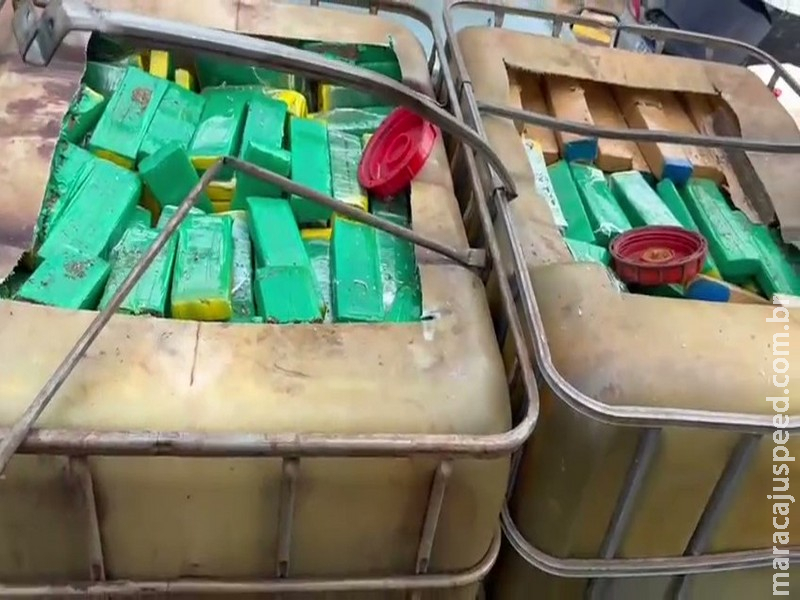 PRF apreende mais de 2,2 toneladas de maconha escondidas em tanques de combustível no distrito de Picadinha