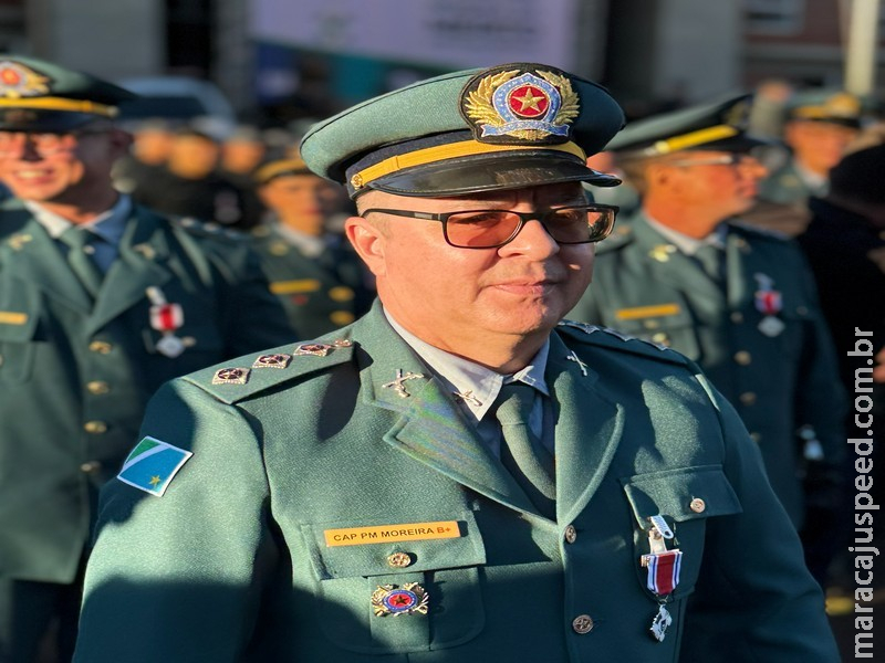 Capitão João Batista Moreira recebe Medalha Insígnia do Mérito Policial Militar em Campo Grande