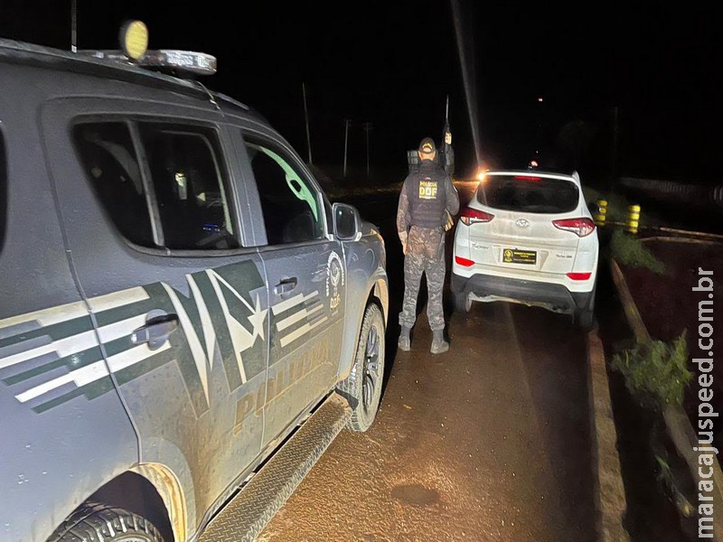 Maracaju: DOF intercepta Tucson roubada em SP que seria entregue na fronteira e prende homem em Vista Alegre