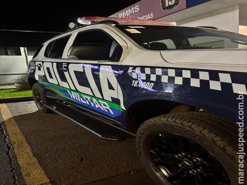 PM de Maracaju prende homem por invasão de propriedade e resistência