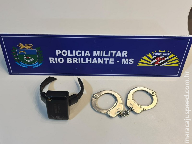 PM de Rio Brilhante cumpre mandado de prisão e detém homem de alta periculosidade