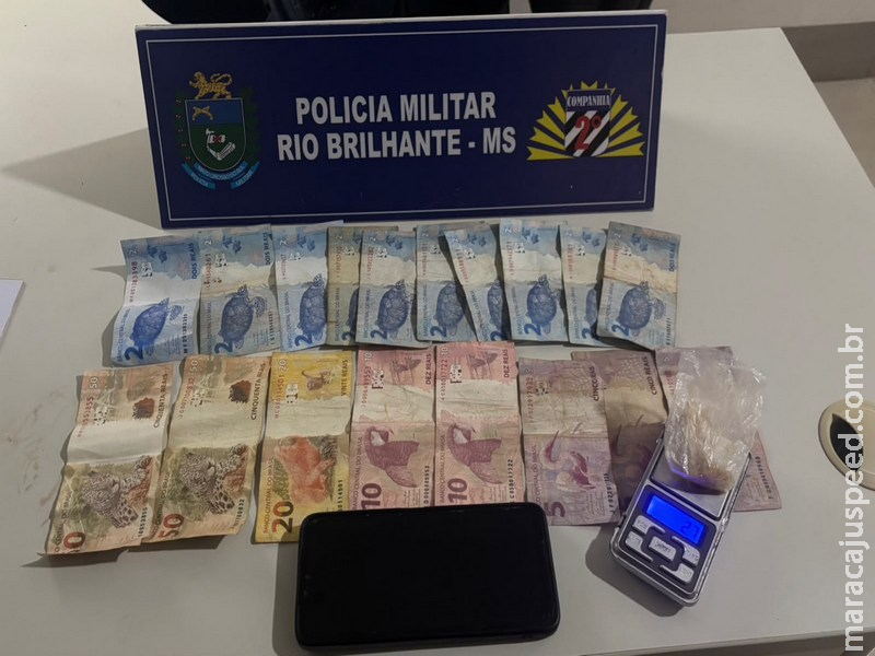 Polícia Militar flagra mulher com crack em Rio Brilhante e extingue ponto de "tráfico formiguinha"
