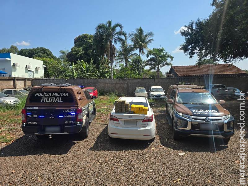 Polícia Militar Rural apreende quase 60 kg de cocaína em Terenos e causa prejuízo milionário ao tráfico