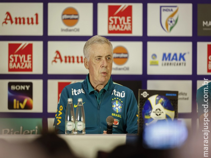 Ancelotti minimiza pressão e destaca oportunidade a jovens da Seleção contra a Índia
