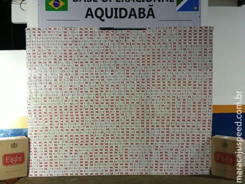 Cigarros contrabandeados avaliados em R$ 96 mil são apreendidos na MS-164