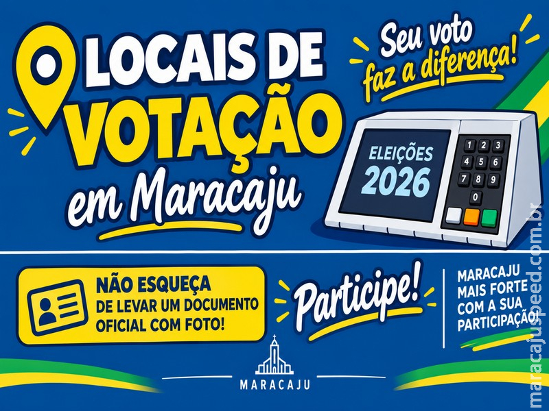 Eleições 2026: Justiça Eleitoral divulga guia completo dos locais de votação e seções em Maracaju