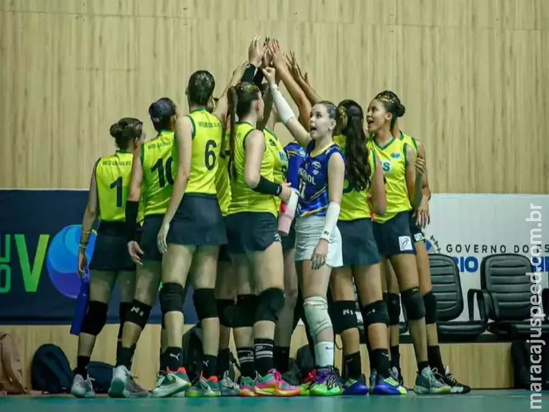 MS cai nas quartas, mas permanece na 1ª divisão do Sub-18 de Vôlei