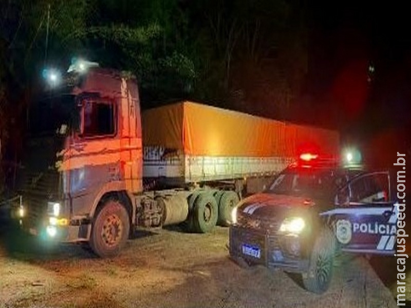 Polícia Civil apreende 1,8 tonelada de maconha escondida em carreta em Mundo Novo