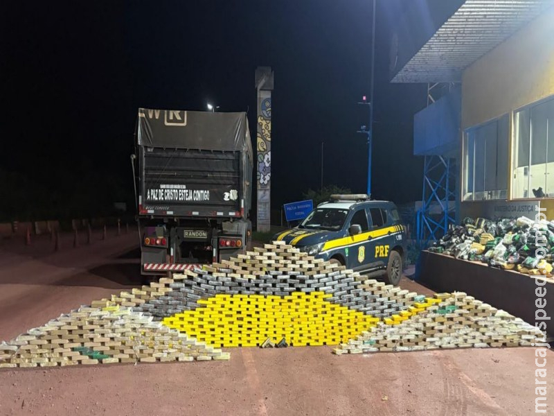 PRF realiza terceira maior apreensão de cocaína do ano em Corumbá: mais de 1,1 tonelada de drogas e pistolas retiradas de circulação
