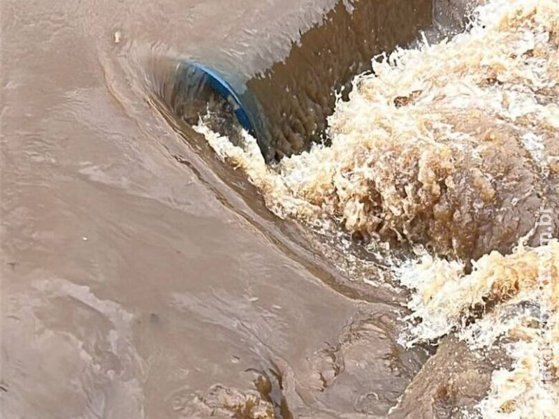 Sanesul aguarda melhora no tempo para obra em adutora e pede economia de água a moradores