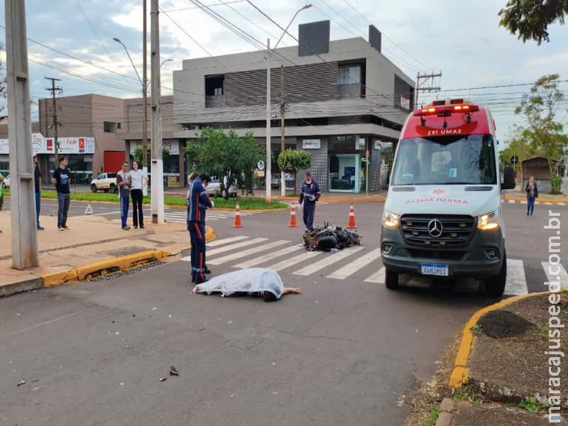 Técnica de enfermagem morre ao ser atropelada por carro em avenida de Dourados