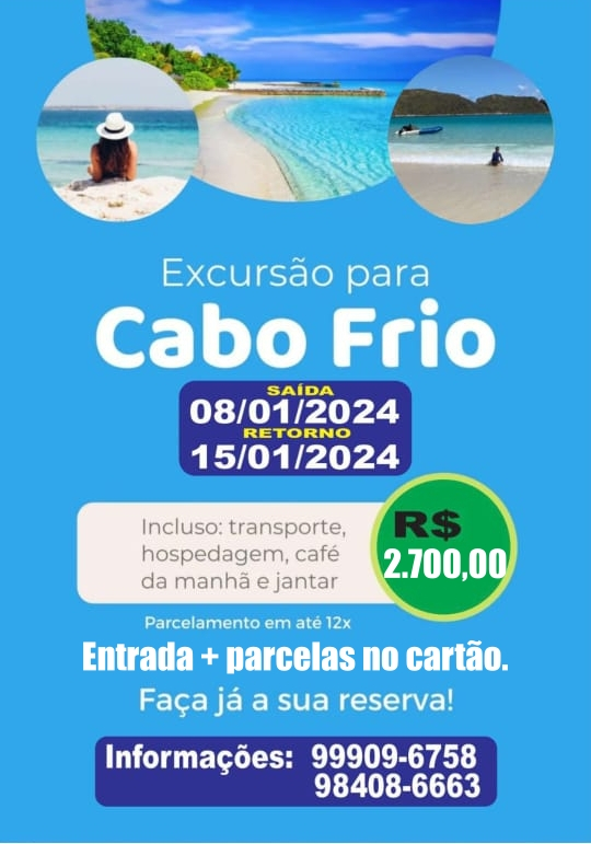 Excursão Cabo Frio