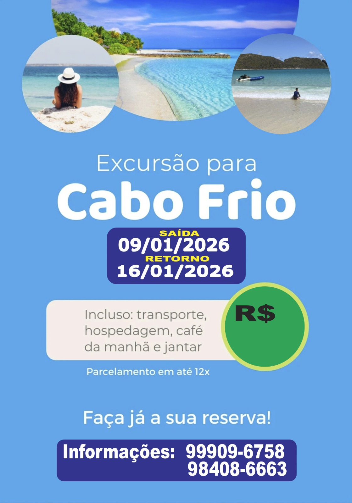 Excursão para Cabo Frio